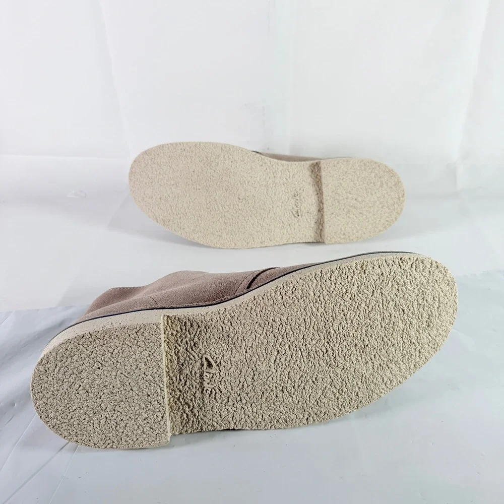 Clarks‎ Bushacre 3 Men's Stone Suede Chukka Desert Boots Size 11 M